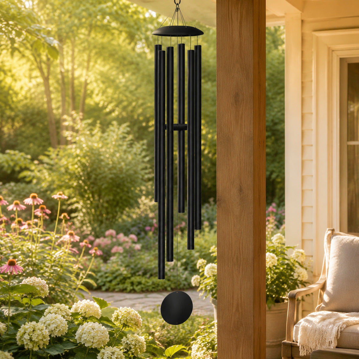 66-Inch Memorial Wind Chime – Deep Tone Outdoor Remembrance Gift