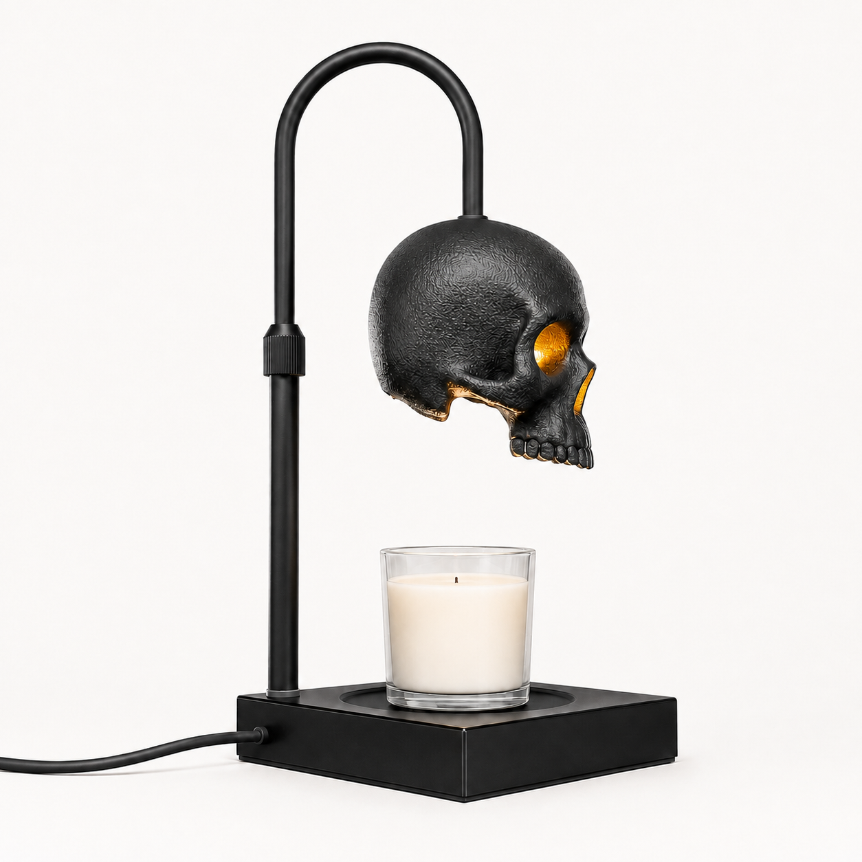 Skull Candle Warmer Lamp with Timer & Dimmer