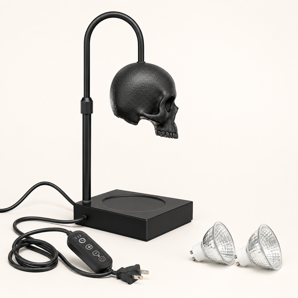 Skull Candle Warmer Lamp with Timer & Dimmer