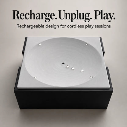 Rechargeable water-drop cat toy for cordless play sessions