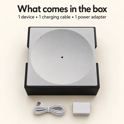 One device, one charging cable and one power adapter